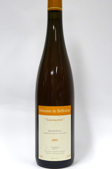 Belliviere 2002 Jasnieres Calligramme